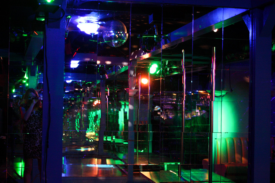 Mirrors at Club Shine